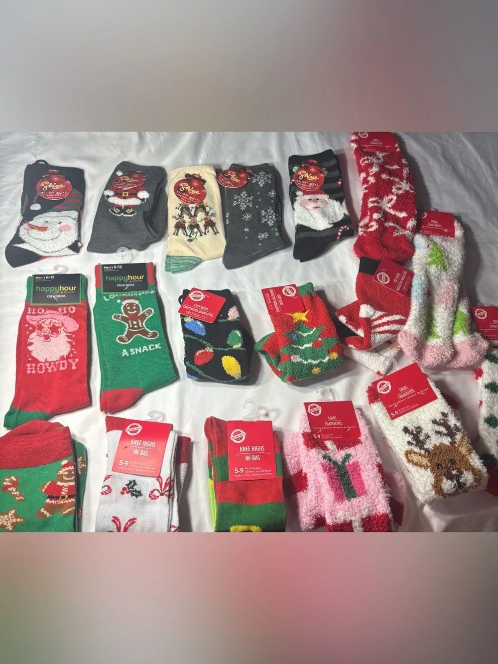 18 New Christmas Cozy Knee Socks Variety Size and Styles